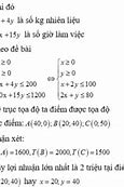 Một Xưởng Sản Xuất Hai Loại Sản Phẩm Mỗi Kilôgam Sản Phẩm Loại 1 Cần 2 Kg Nguyên Liệu Và 30 Giờ